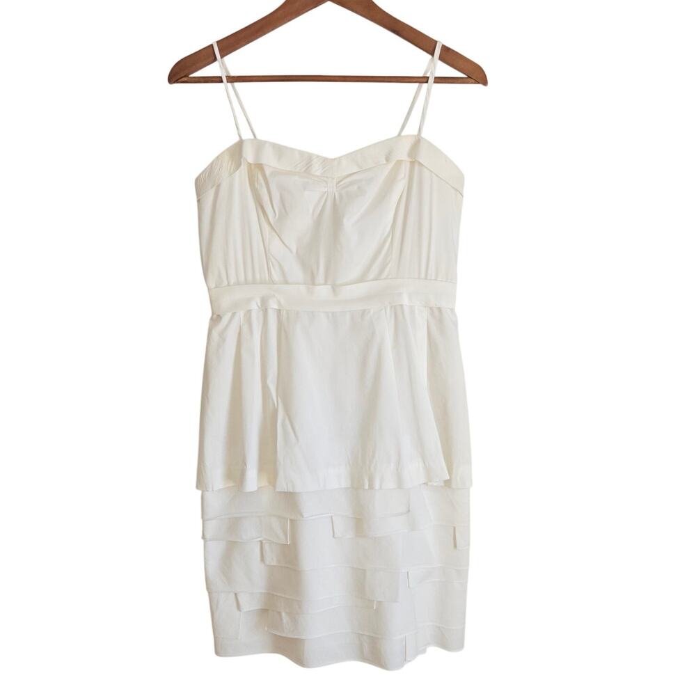 Designer Cocktail Chic Modern Elegance BCBGMaxazria Strapless Tiered Dress 8